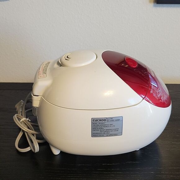 NEW CUCKOO 3-Cup ELECTRIC HEATING SMART RICE COOKER NON-STICK INNER POT REHEAT - Picture 9 of 15